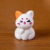 Resin Cat Shape Miniature Ornaments PW-WG8279B-03-1