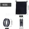 10Pcs Stainless Steel Grooved Finger Ring Settings STAS-UN0039-22D-4