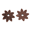 8-Petal Tibetan Style Alloy Flower Bead Caps LS-TIBEB-2347-R-FF-1