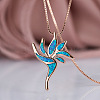 Hawaiian Bird Brass with Opal Pendant Necklaces FS-WG2F97F-03-1