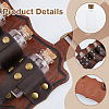 PU Leather Bag with 4Pcs Cork Glass Bottles FIND-WH0366-420A-4