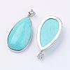 Synthetic Turquoise Big Pendants G-I184-11-3