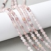 Natural Violet Strawberry Quartz Beads Strands G-P530-B02-01-1