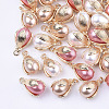ABS Plastic Imitation Pearl Pendants FIND-S319-32-1