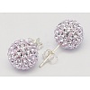 Sterling Silver Austrian Crystal Rhinestone Ball Stud Earrings for Girl X-Q286H191-1