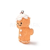 Christmas Theme Opaque Resin Pendants RESI-I336-01P-06-2