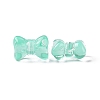 Transparent Spray Painted Glass Beads GLAA-I050-11F-3