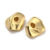 Rack Plating Eco-friendly Brass Beads KK-M257-07G-2