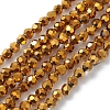 Electroplate Glass Beads Strands LS-EGLA-K015-10D-1