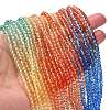 Transparent Painted Glass Beads Strands X1-DGLA-A034-T4mm-A02-2