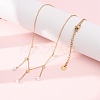 304 Stainless Steel Crystal Rhinestone Pendant Necklaces for Women NJEW-F378-01G-04-3