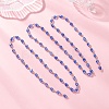 Oval Glass Beaded Link Chains AJEW-JB01471-6