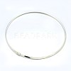Brass Choker Collar Necklace Making BJEW-F132-02-2