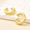 Rack Plating Brass Ring Cuff Earrings for Women X1-EJEW-H135-01G-02-1