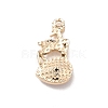 UV Plating Alloy Glass Pendants PALLOY-M209-03G-3