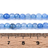Dyed Natural White Jade Beads Strands G-T139-4mm-60-16-5