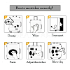 Fox Paper Stickers Set X-DIY-M031-41-5