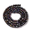 Baking Electroplate Glass Beads Strands DGLA-A039-J4mm-B20-2