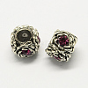 Alloy Rhinestone European Beads MPDL-R036-11E-1