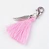 Cotton Thread Tassel Pendant Decorations HJEW-JM00278-2