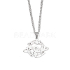 Non-Tarnish 201 Stainless Steel Pendant Necklaces for Man NJEW-Q336-02J-P-1