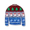 Printed Christmas Theme Acrylic Pendants OACR-L018-07D-1