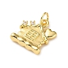 Brass Micro Pave Cubic Zirconia Pendants LS-KK-I383-05G-05-2
