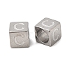 304 Stainless Steel European Beads STAS-D382-02C-P-1