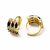 Rack Plating Brass Micro Pave Cubic Zirconia Leverback Earrings EJEW-H093-01B-G-2