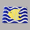 Flocking Fibre Tropical Fish Bath Mat AJEW-FZC0003-05B-1