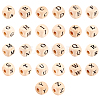 Kissitty ddPrinted Natural Wood Beads WOOD-KS0001-12-29