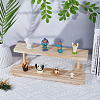 2-Tier Wooden Jewelry Organizer Display Risers ODIS-WH0058-18B-4