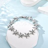 Brass Link Bracelets for Women BJEW-H209-01P-4