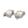 Glass Rectangle with Star Pendants PALLOY-E024-32P-01-2