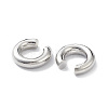 Rack Plating Brass Ring Cuff Earrings for Women EJEW-H135-01P-02-2
