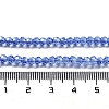 Electroplate Transparent Glass Beads Strands EGLA-A035-T3mm-A14-4
