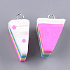 Handmade Polymer Clay Pendants X-CLAY-T015-02B-2