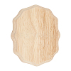 Lace Edged Oval Wood Display Pedestals ODIS-WH0025-280B-1