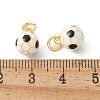 Brass Enamel Pendants KK-P294-38G-M-4
