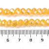 Baking Electroplate Glass Beads Strands DGLA-A039-J10mm-B13-4