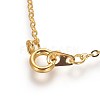 Brass Cable Chain Necklaces SW028-01G-NF-2
