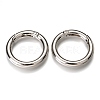 Zinc Alloy Spring Gate Rings PALLOY-C100-01P-02-1