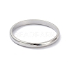 Non-Tarnish 2mm Polished Plain Dome Finger Ring for Girl Women RJEW-C012-05B-P-2