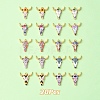 20Pcs 10 Styles Printed Alloy Pendants ENAM-YW0003-86-2