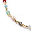 Faceted Glass Beaded Bracelet & Necklace Jewelry Sets SJEW-JS01160-3
