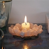 Natural Rose Quartz Candle Holders PW-WG74475-01-3