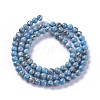 Synthetic Turquoise and Sea Shell Assembled Beads Strands G-F623-08-4mm-2