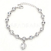 Alloy Rhinestone Charm Bracelets FS-WG1766B-04-1