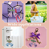 6Pcs 6 Colors Handmade Cotton Yarn Crochet Lily of the Valley Pendant Decorations DIY-FG0006-90-6