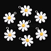 Opaque Resin Pendants RESI-WH0037-01B-1